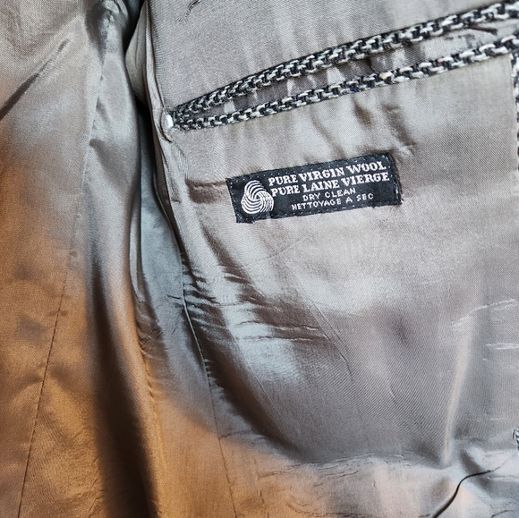 Vintage Houndstooth Wool Jacket - Picture 3 of 12